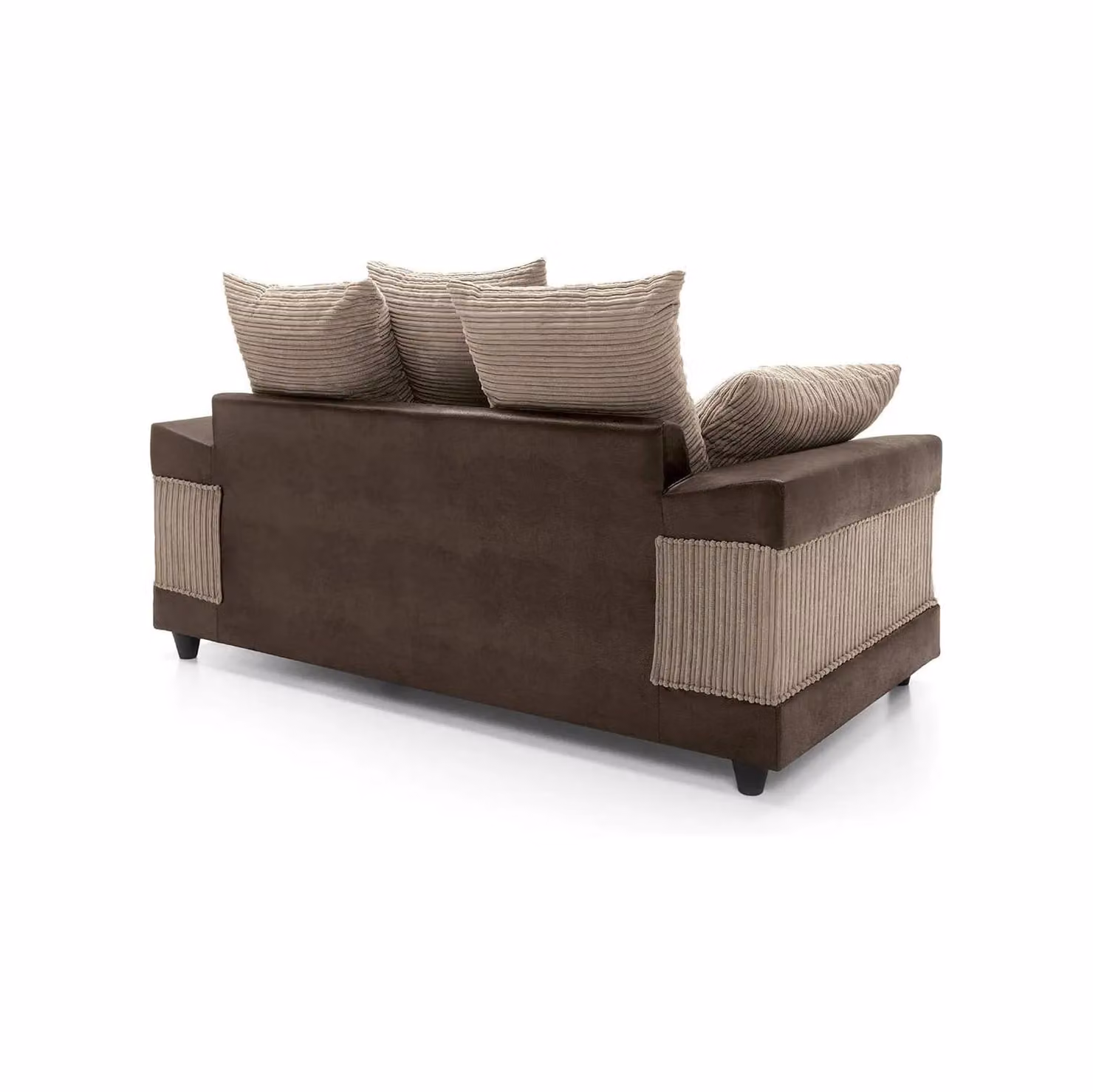 Snugg Furniture UK Limited Kensington 2 Seater Upholstered Fabric Sofa with Scatter Cushions – 2
