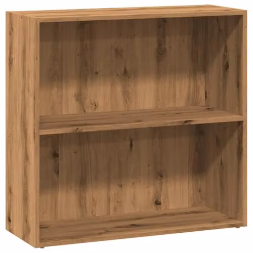 vidaXL Artisan Oak Bookcase in Brown, W/D/H: 80 x 30 x 77 cm – 1