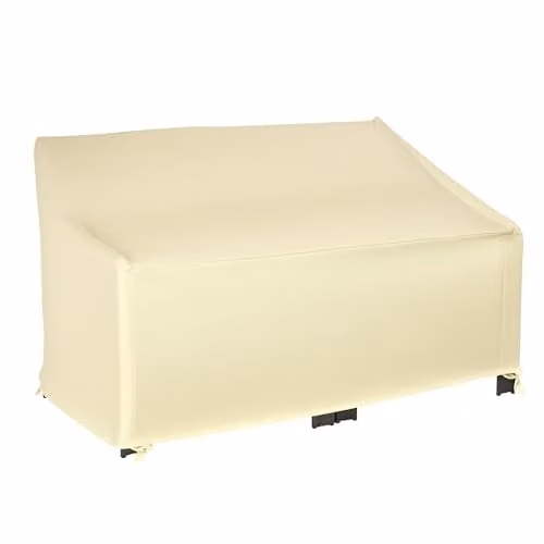 Outsunny Waterproof 2 Seater Sofa Protector in Beige, W: 140 cm, D: 84 cm, H: 94 cm – 1