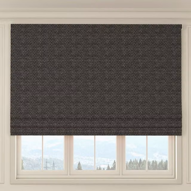 House Llewelyn-Bowen Divina Made To Measure Blackout Roman Blind in Nero Black