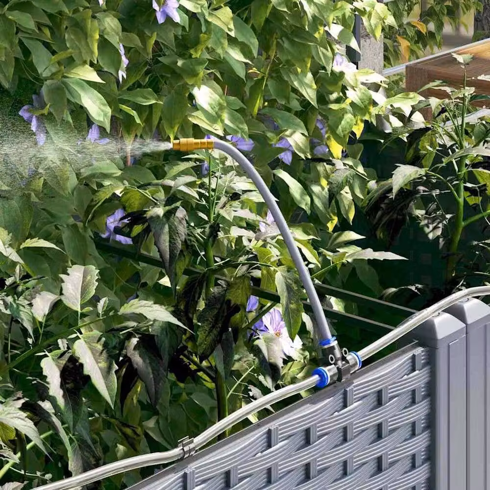 Berkfield Home Garden Planters with Water Irrigation System, 3 Piece Set, Grey – 4