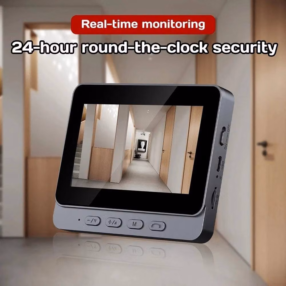 SPETLEK 2.4G Wireless Video Doorbell with Smartphone Camera, Grey – 4