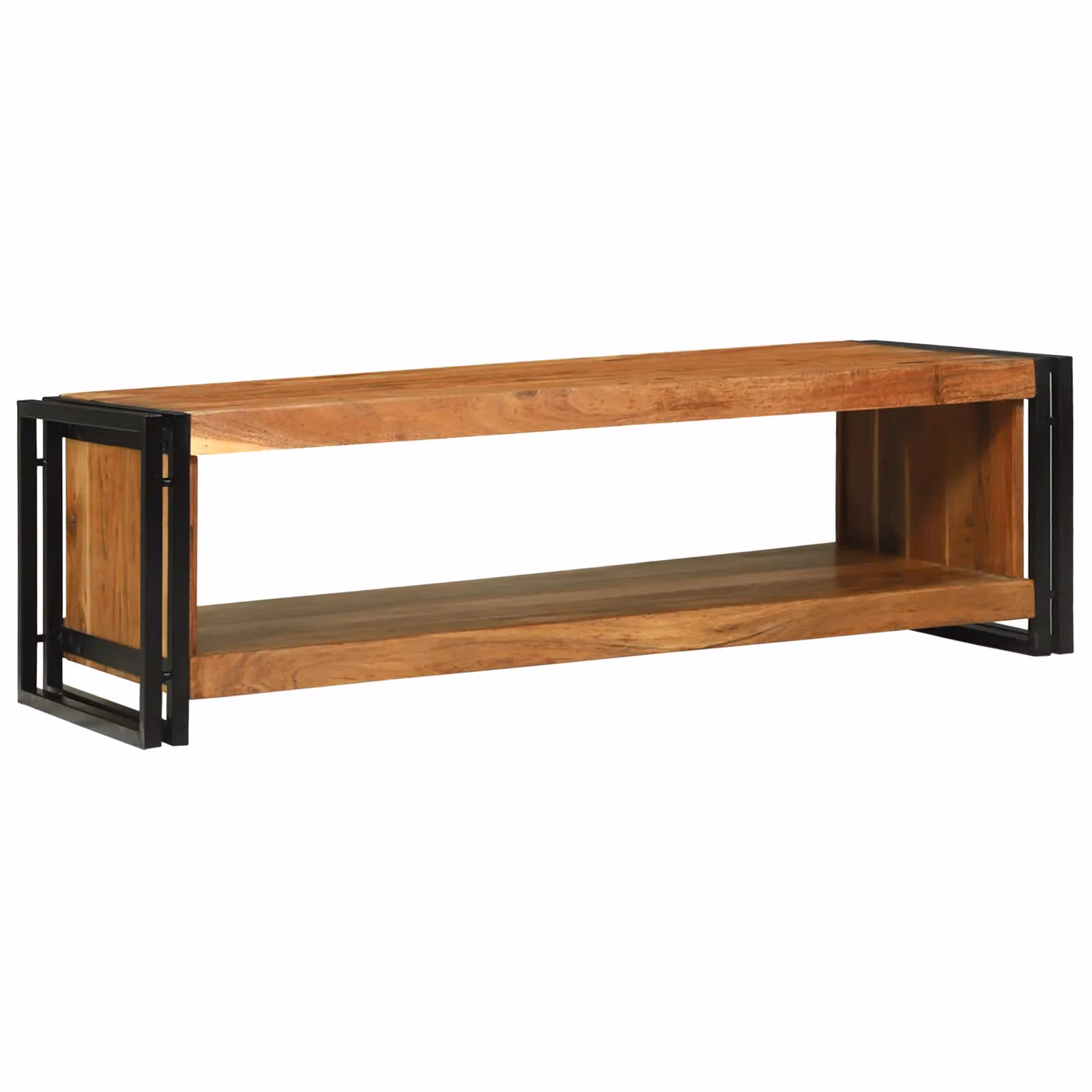 Berkfield Home Solid Wood Acacia Coffee Table, Brown, W: 120 cm, D: 50 cm, H: 38 cm – 2