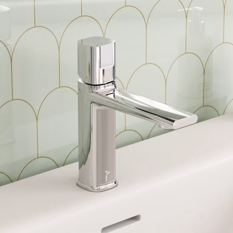 Royal Bathrooms Spin Mono Basin Mixer Tap in Chrome with Single Lever Design