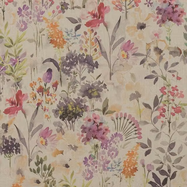Terrys Floral Cotton Adult Towel in Purple and Multicolour