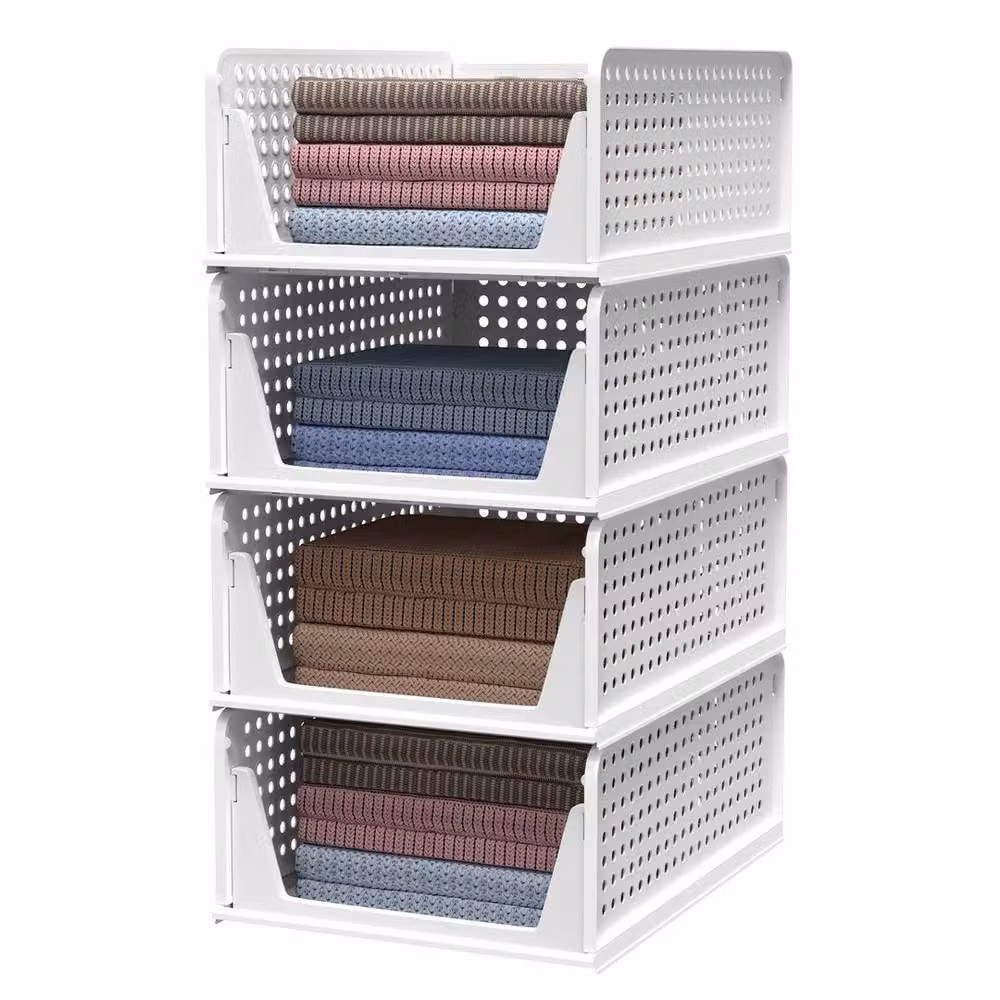 KORVIXA Folding Wardrobe Storage Box in White – 2
