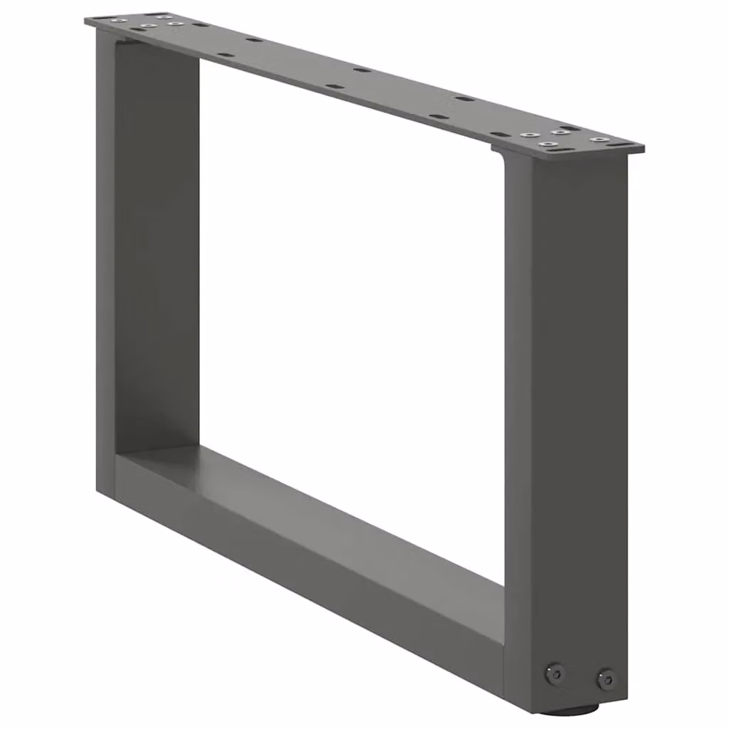 Berkfield Home U-Shaped Coffee Table Legs, 2 Pieces, Anthracite Black Steel, Height: 70 cm, Width: 31 cm – 2
