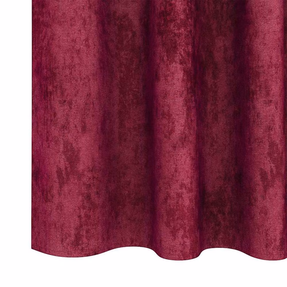 Berkfield Home Velvet Eyelet Curtains, 2 Pack, Red, H 175 x W 140 cm – 6