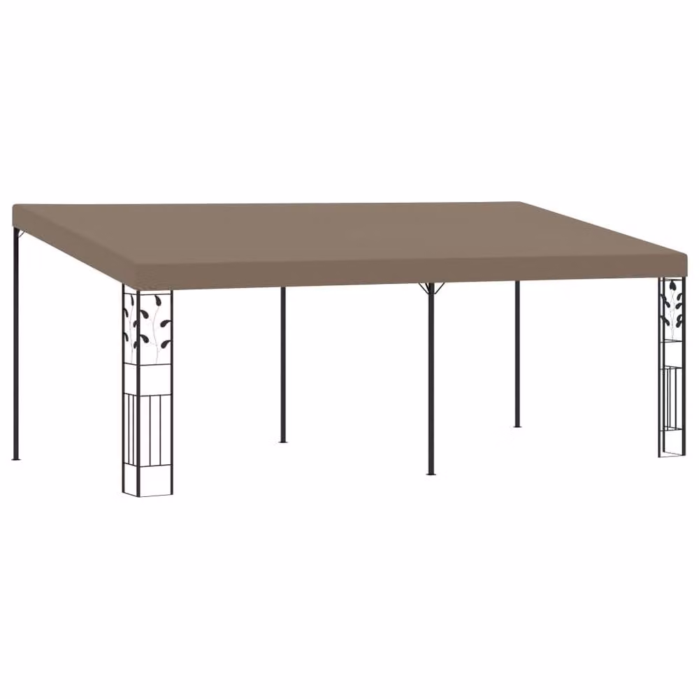 Berkfield Home Wall-mounted Gazebo in Beige, W: 600 cm, D: 300 cm, H: 250 cm – 2