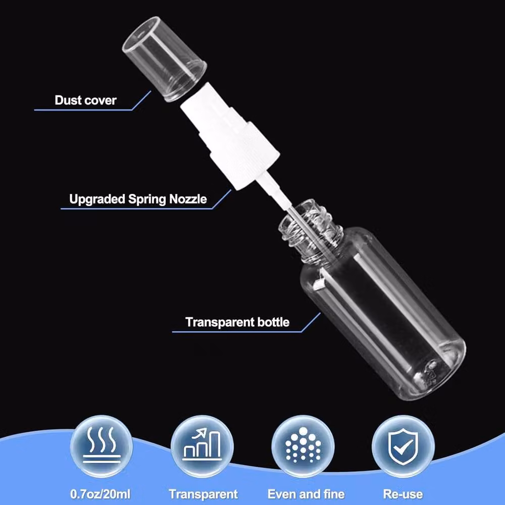 ATEK 10 Pack 30ml Clear Refillable Plastic Spray Bottles for Travel and Cleaning – 2