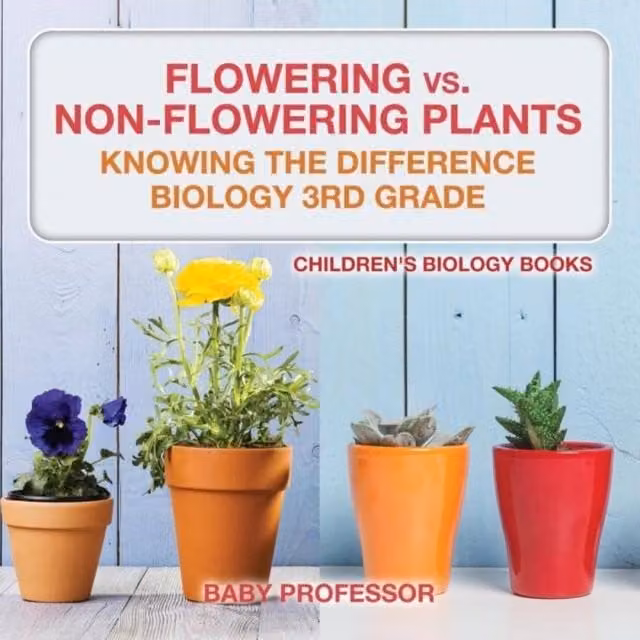 Baby Professor Flowering vs. Non-Flowering Plants: Knowing the Difference Multicolour Book