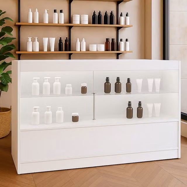 Monster Shop C1500 LED Shop Counter in White
