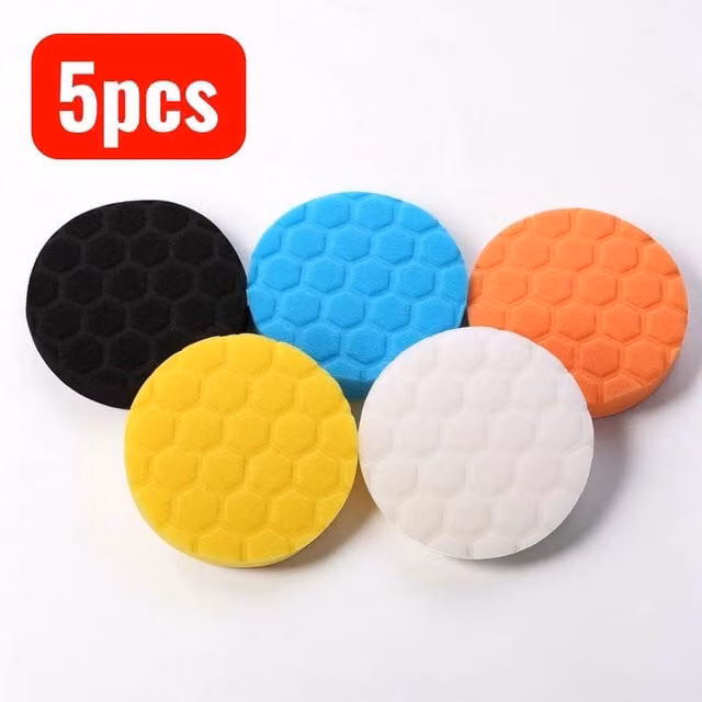 SPETLEK 5-Piece Multicolour Replacement Polishing Pads for Orbital Polishers – 1