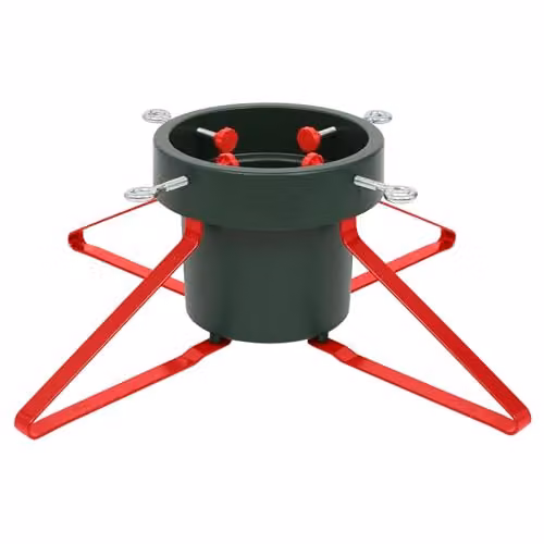 Harbour Housewares Classic Real Christmas Tree Stand in Red or Green