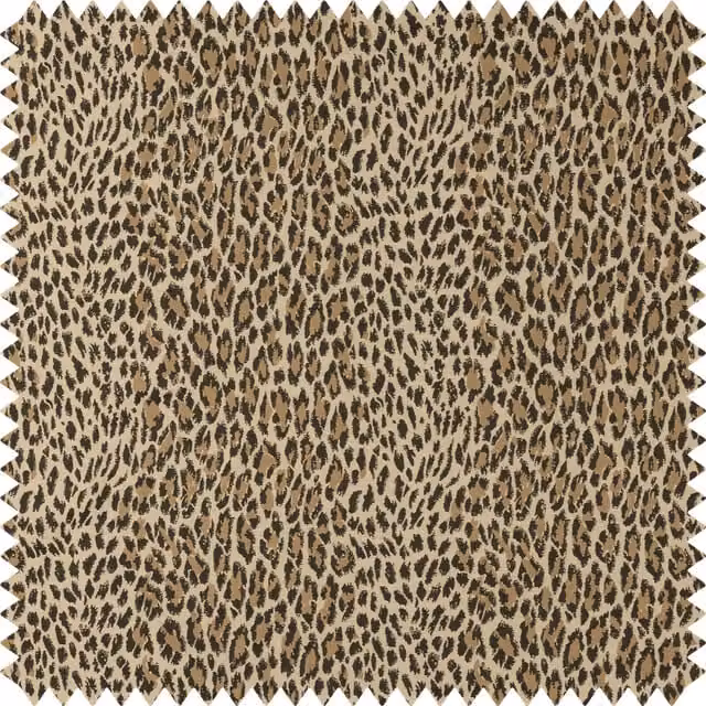House of Hackney Wild Card Jacquard Fabric in Butterscotch, Beige and Black