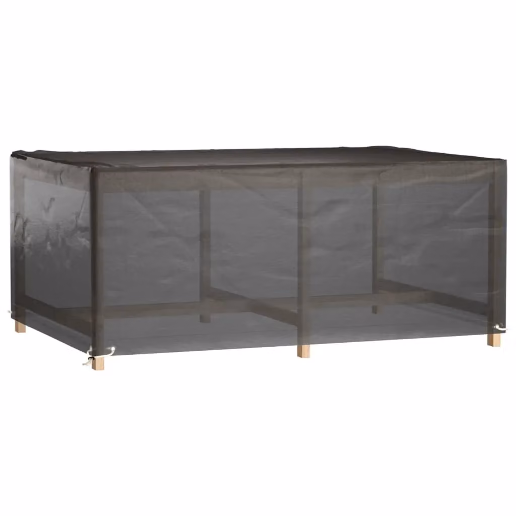 Berkfield Home Rectangular Garden Furniture Covers, 2 Pack, Black, W/D/H: 180 x 122 x 75 cm – 2