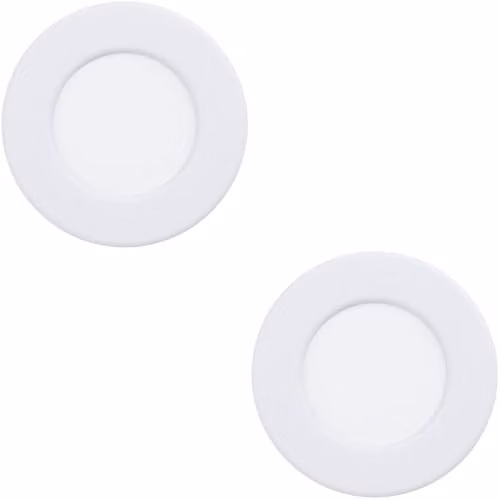 Loops Modern LED Ceiling Light in White, Pack of 2