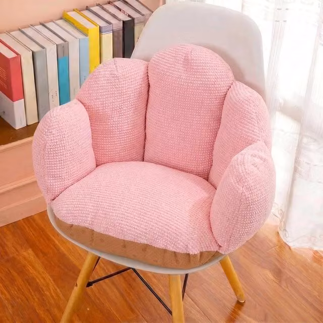 FORGEVIO Pink Hand Shape Plush Seat Cushion, W: 100 cm x L: 190 cm