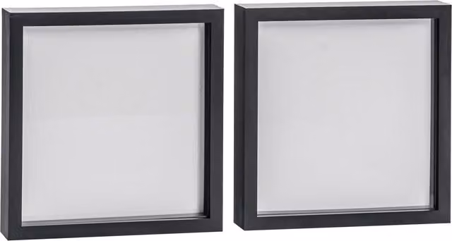 Nicola Spring 3D Shadow Box Photo Frames, Pack of 2, Black, W/H: 50.8 x 50.8 cm – 4