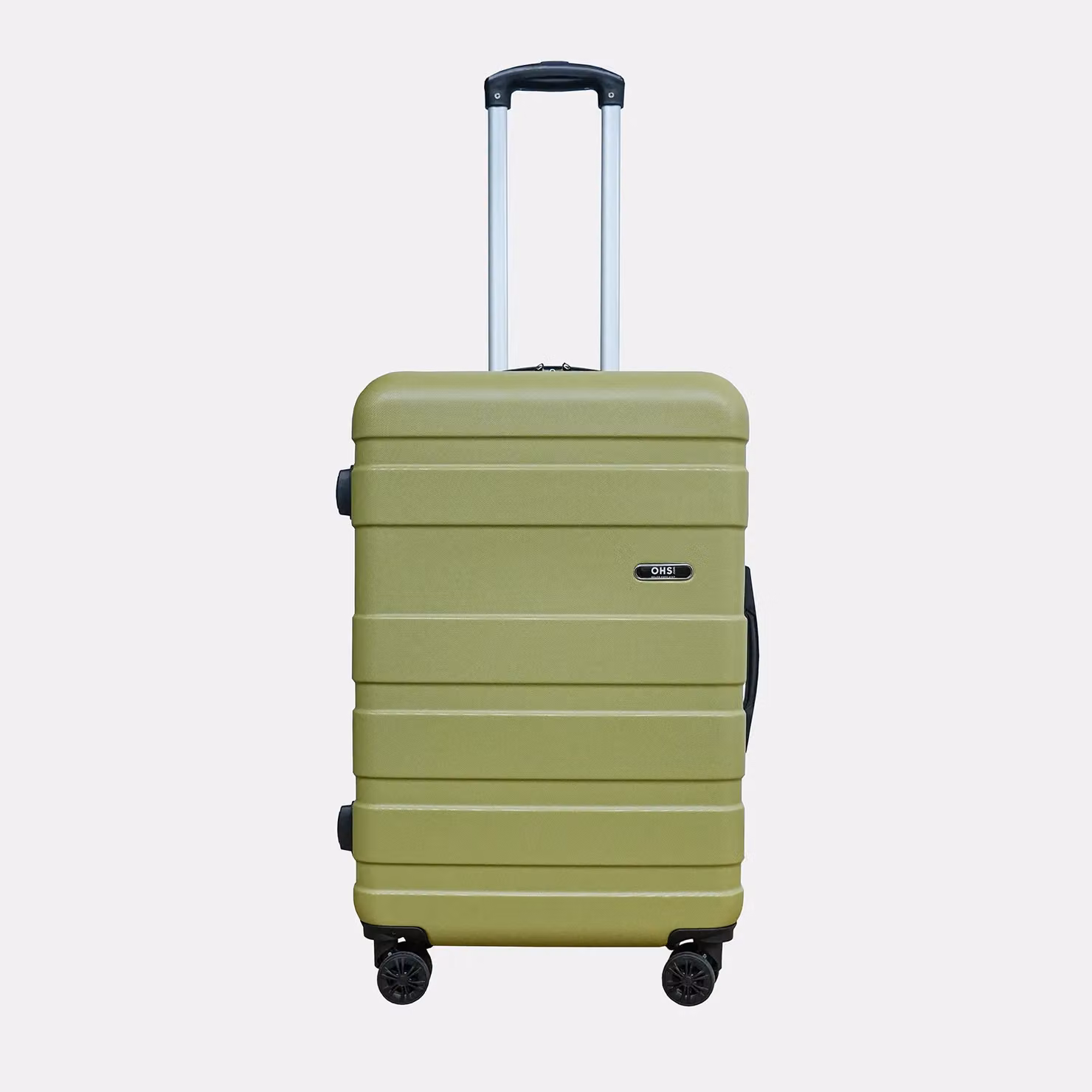 OHS 3 Piece Hard Shell ABS Suitcase Luggage Set with 4 Wheels in Pale Green – 2