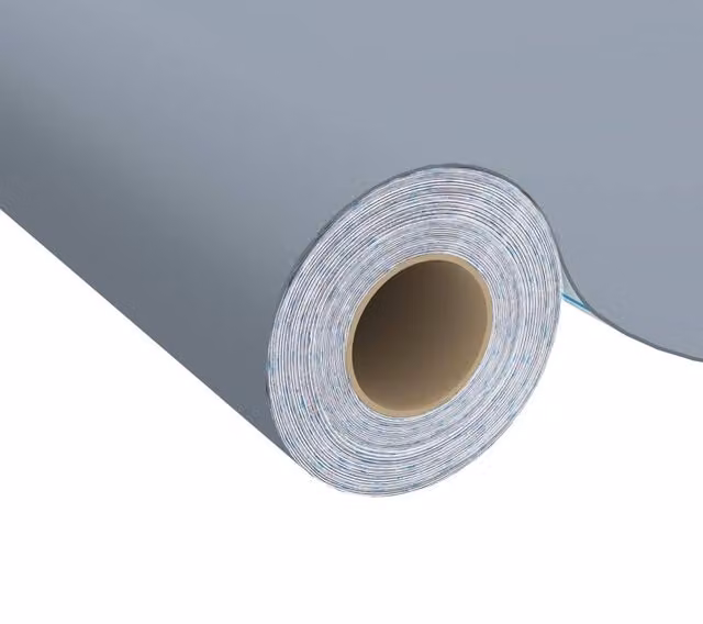 Berkfield Home Self-adhesive Grey PVC Furniture Film, W: 90 cm, L: 500 cm