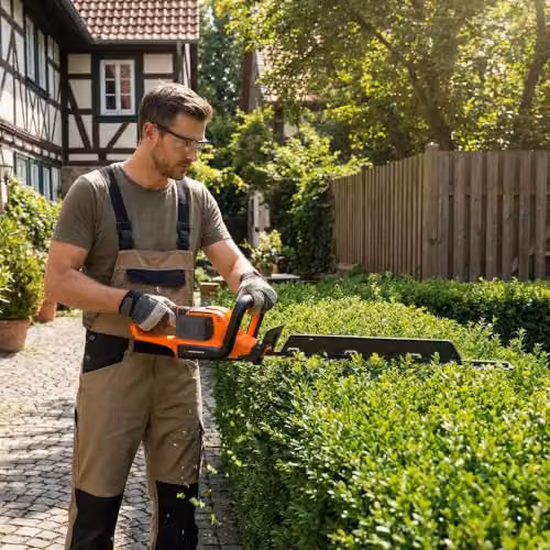 Yard Force CR20 Cordless Reciprocating Hedge Trimmer in Orange with Rechargeable Battery – 2