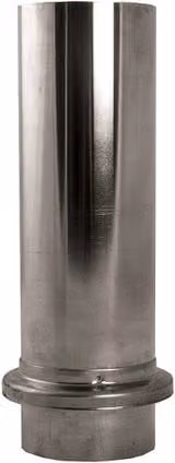 Lindab Majestic Steel Drain Shoe, 100mm, Silver Galvanised Steel