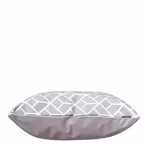 Icon Geometric Pattern Waterproof Indoor and Outdoor Cushion, Yellow and Grey, W/D/H: 43 x 43 x 43 cm – 2