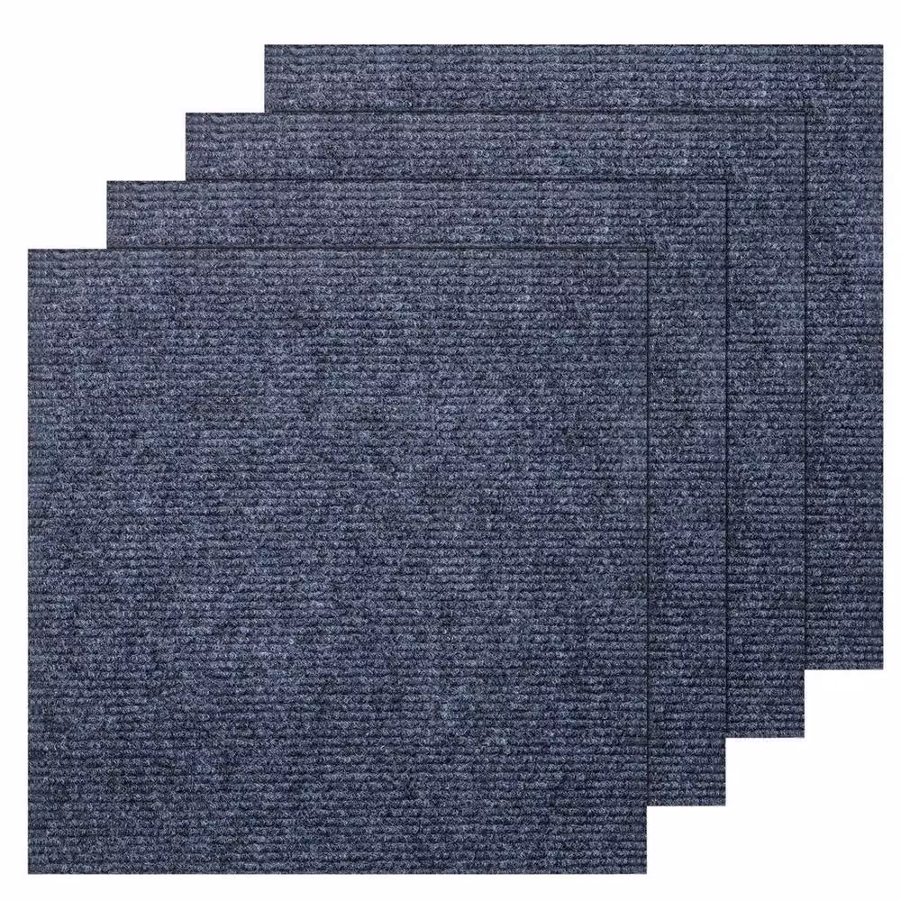 SPETLEK Patchwork Carpet Tiles in Dark Grey, Diameter: 100 cm – 2