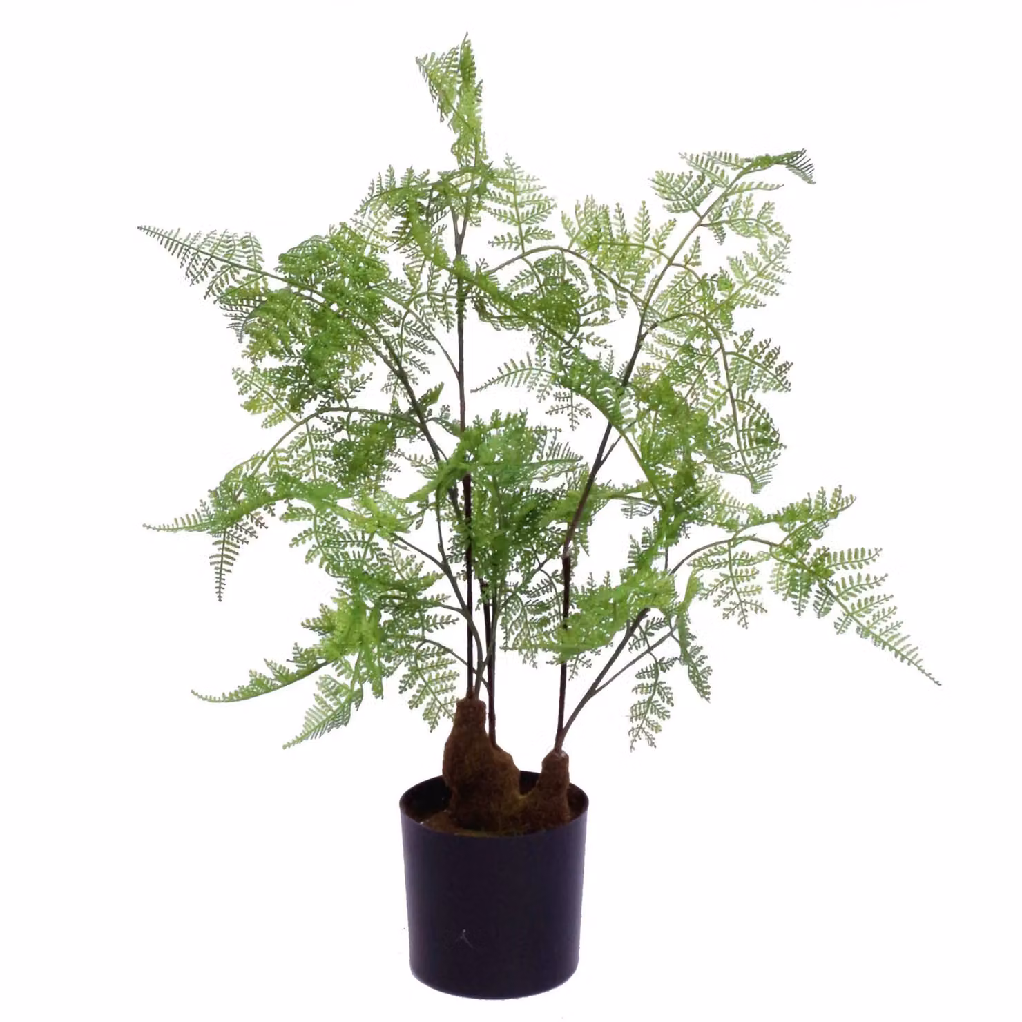 Leaf Design Realistic Artificial Potted Fern Plant in Green, H 60 cm x W 40 cm x D 40 cm – 2
