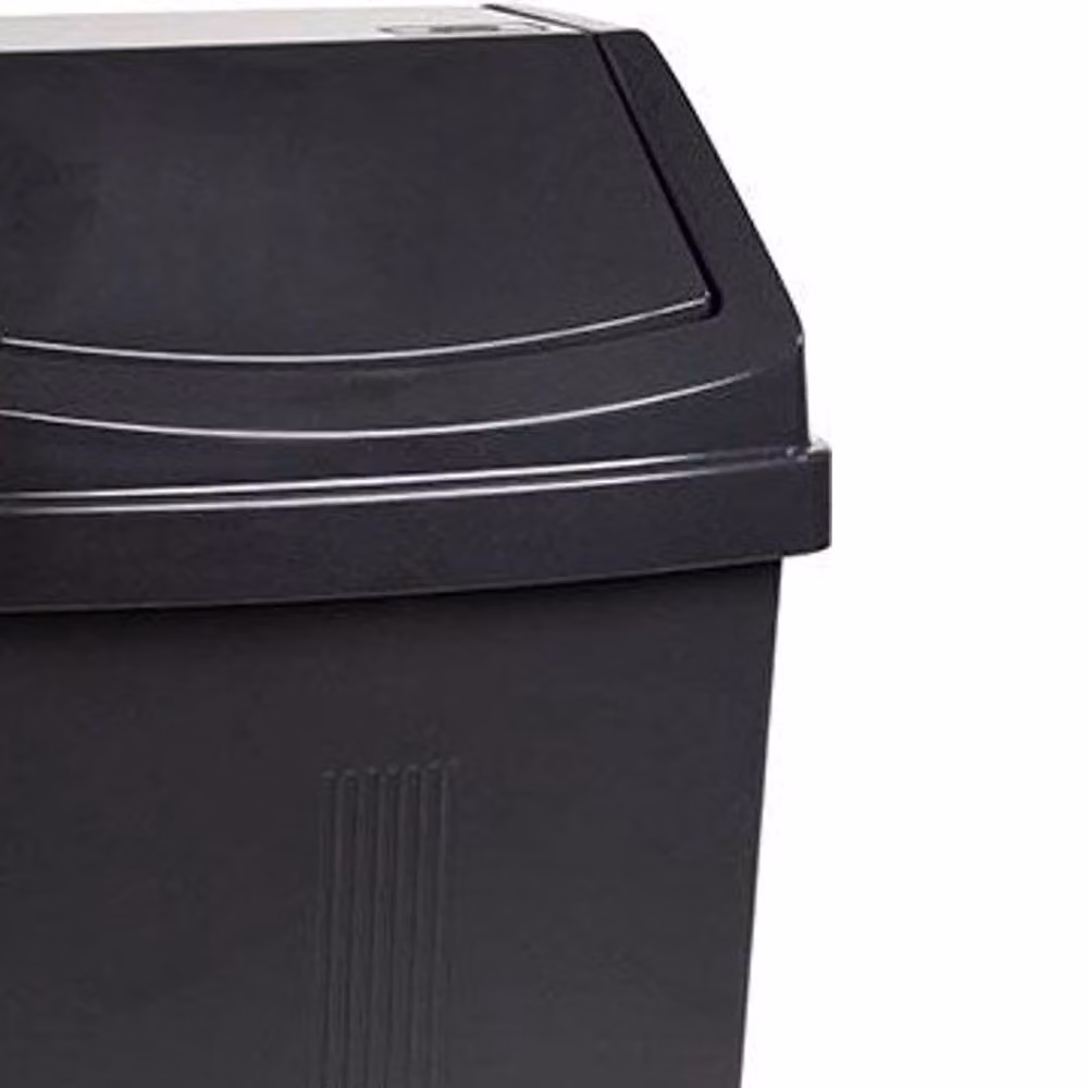 Casa 25L Swing Bin with Lid in Black – 2