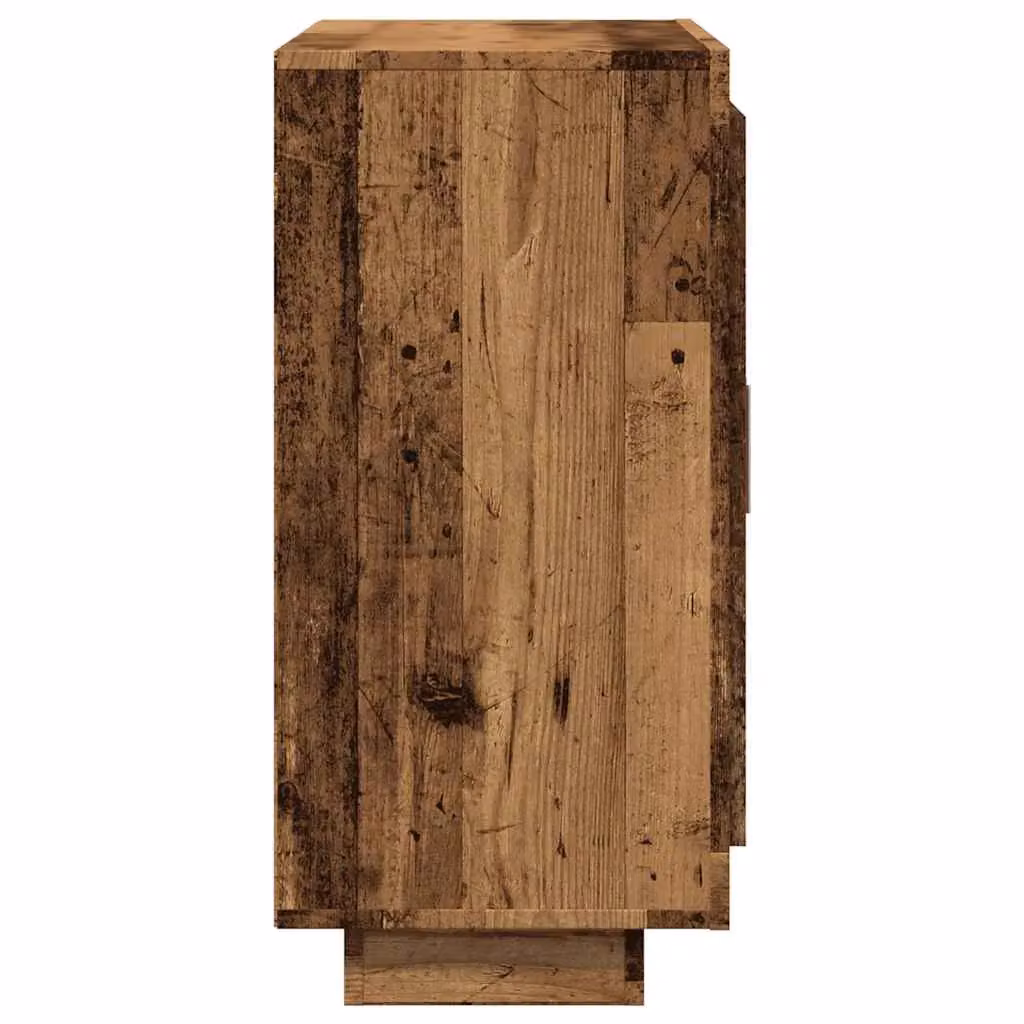 Berkfield Home Rustic Old Wood Sideboard in Brown, W/D/H: 92 x 35 x 75 cm – 4
