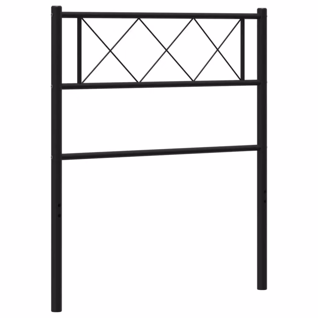 Berkfield Home Classic Metal Headboard in Black, 90 cm – 2