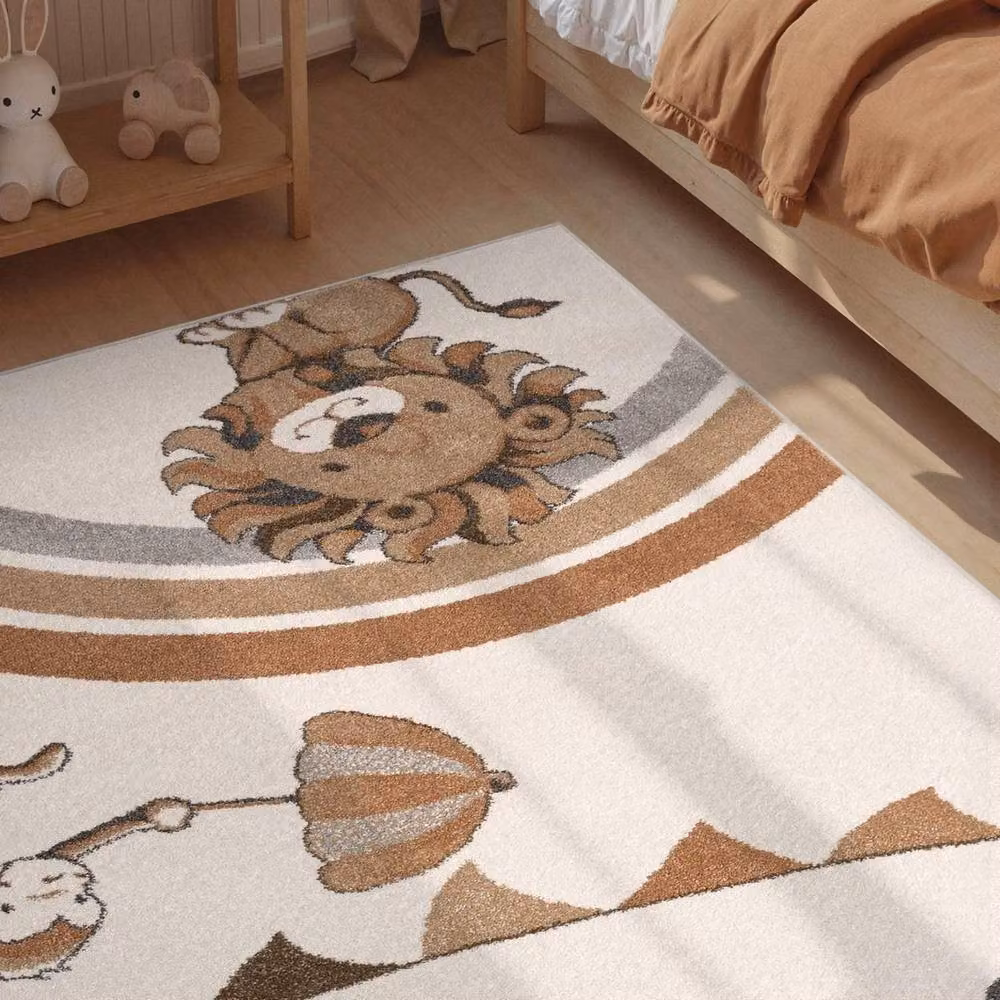 Villeroy & Boch Rainbow Party Boho Kids Rug in Beige and Multicolour, W: 160 cm, L: 230 cm – 5