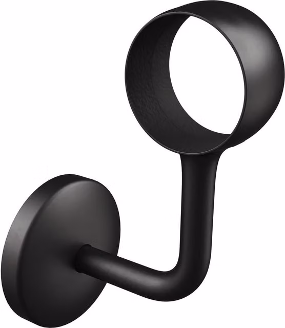Rothley Matt Black Stair Handrail Wall Bracket