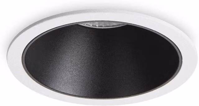 Ideal Lux Game LED 1 Light Recessed Round Spotlight in White and Black