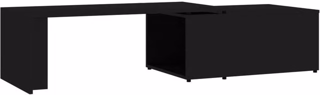 Berkfield Home Modern Black Rectangular Coffee Table with Lift Mechanism, W/D/H: 150 x 50 x 35 cm – 1