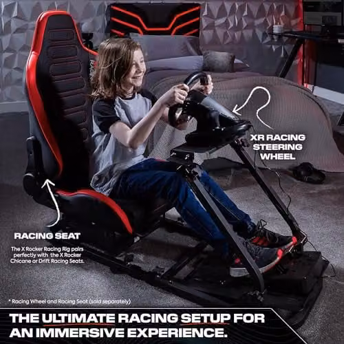 X Rocker Racing Wheel Stand and Simulator Cockpit in Black – 7