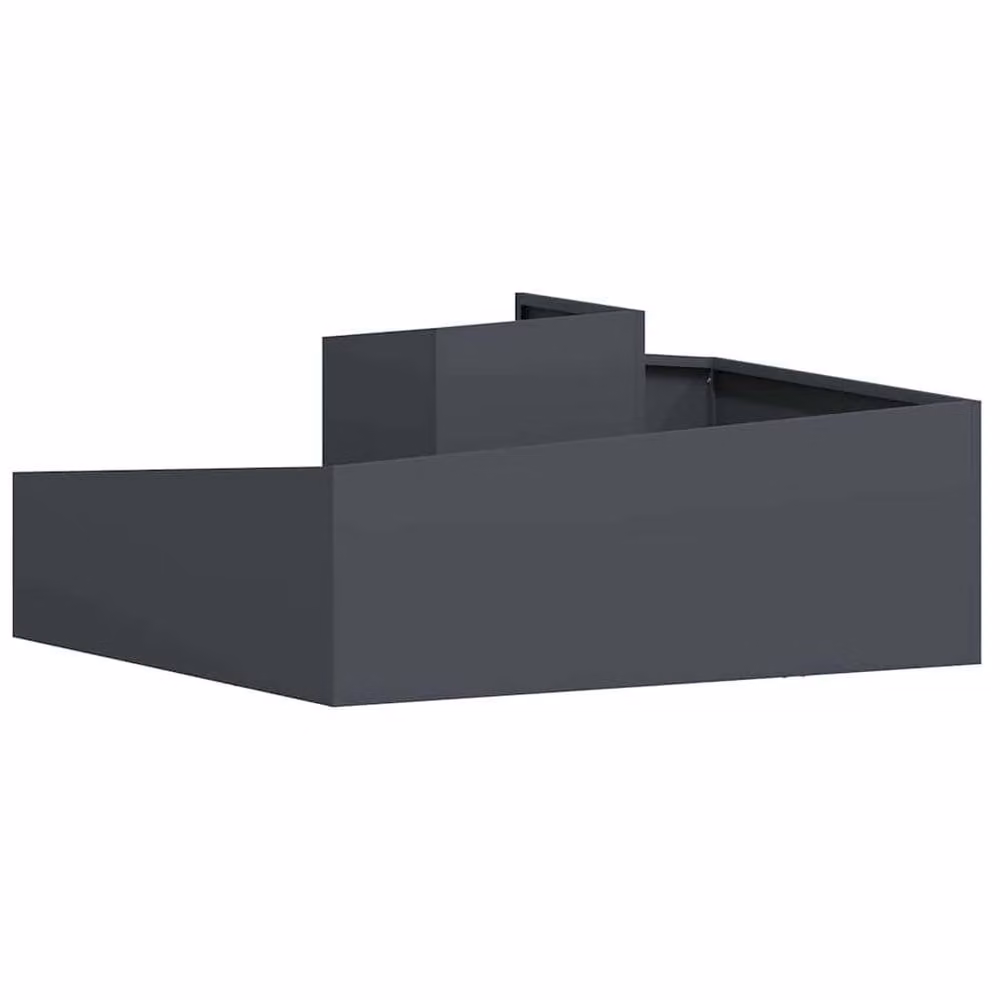 Berkfield Home Anthracite Large Metal Planter Tub – 5