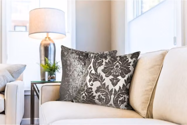 NewEdgeBlinds Boho Square Cushion Cover in Grey