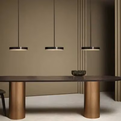 CTO Lighting Anvers Medium Suspended Cylinder Pendant Light in Black, Bronze or Gold/Brass