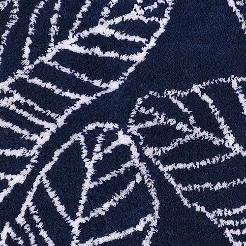 Fusion Matteo Cotton Bath Mat in Navy, W: 50 cm, D: 80 cm – 5