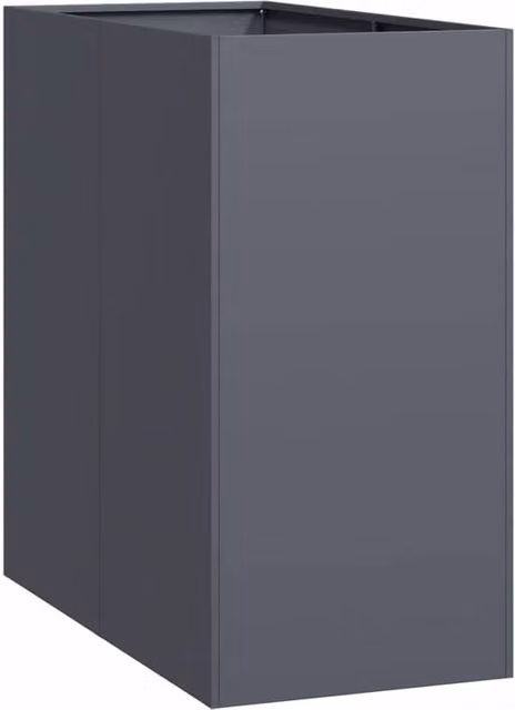 Berkfield Home Steel Planter in Anthracite Grey, W/D/H: 40 x 80 x 80 cm – 1