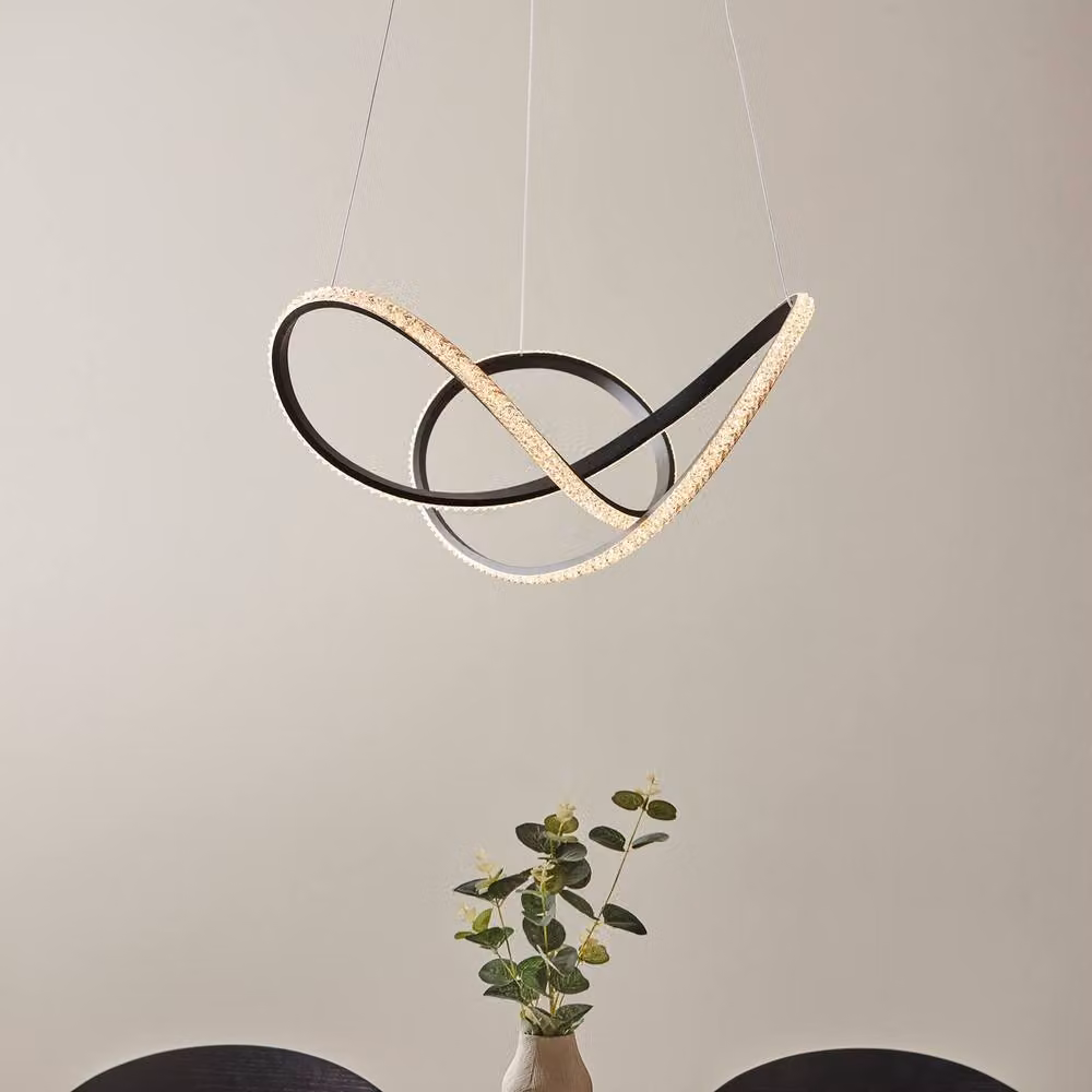 Netlighting Francisca Black Faceted Acrylic LED Pendant Light – 2