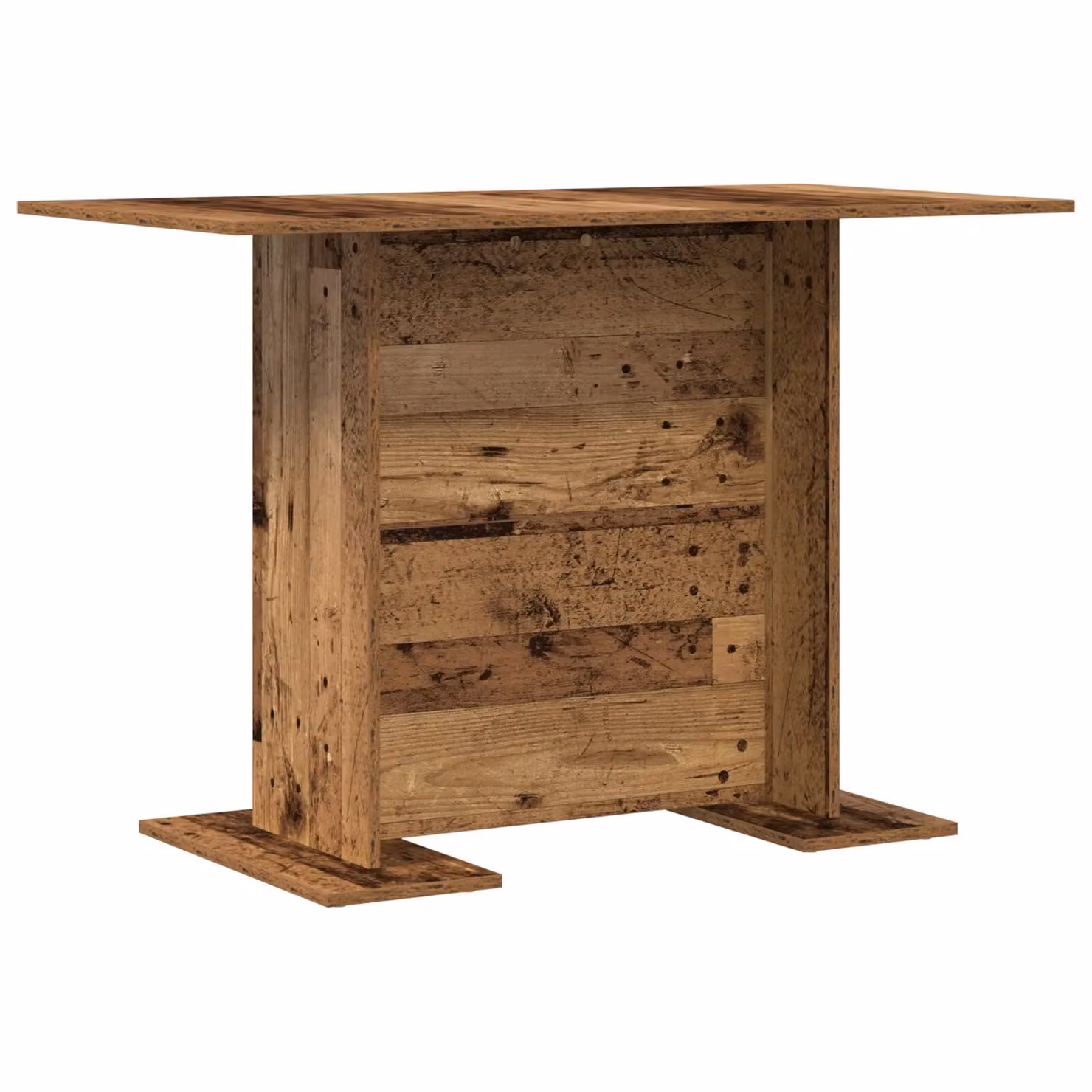 Berkfield Home Rustic Old Wood Dining Table in Brown, W/D/H: 110 x 60 x 75 cm – 2