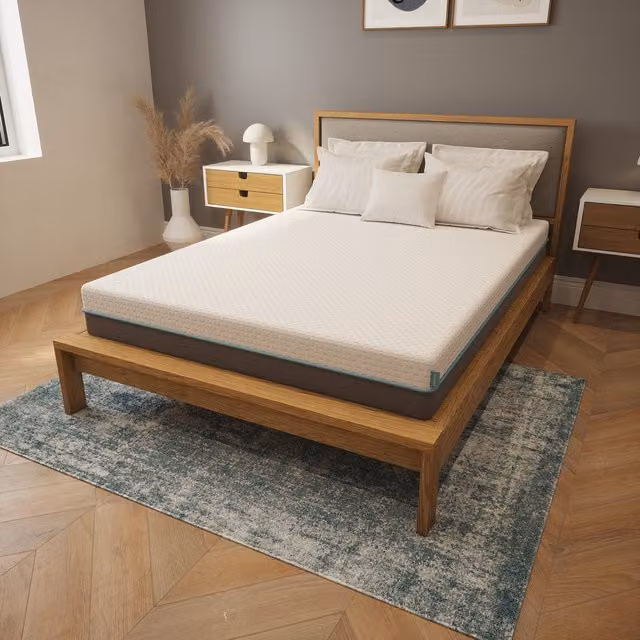 Summerby Sleep No. 14 CoolLux Gel Infused Memory Foam Hybrid Mattress, White, W/D/H: 90 x 190 cm