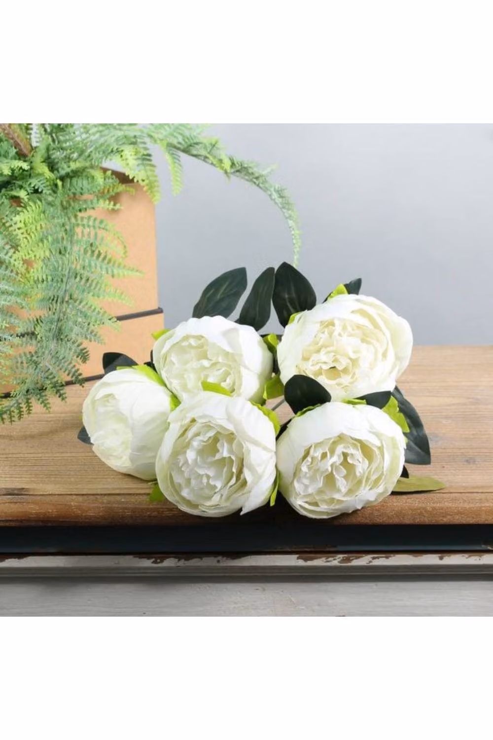 KDMD Ivory Arundel White Peony Bush 2 Pack – 2