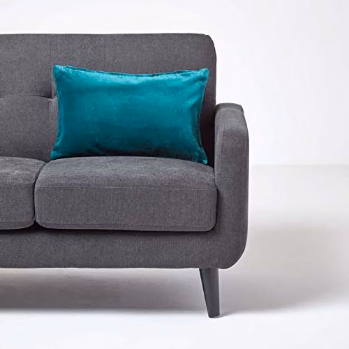 Homescapes Emerald Green Velvet Cushion Cover, W/D/H: 50 x 30 x 30 cm – 3