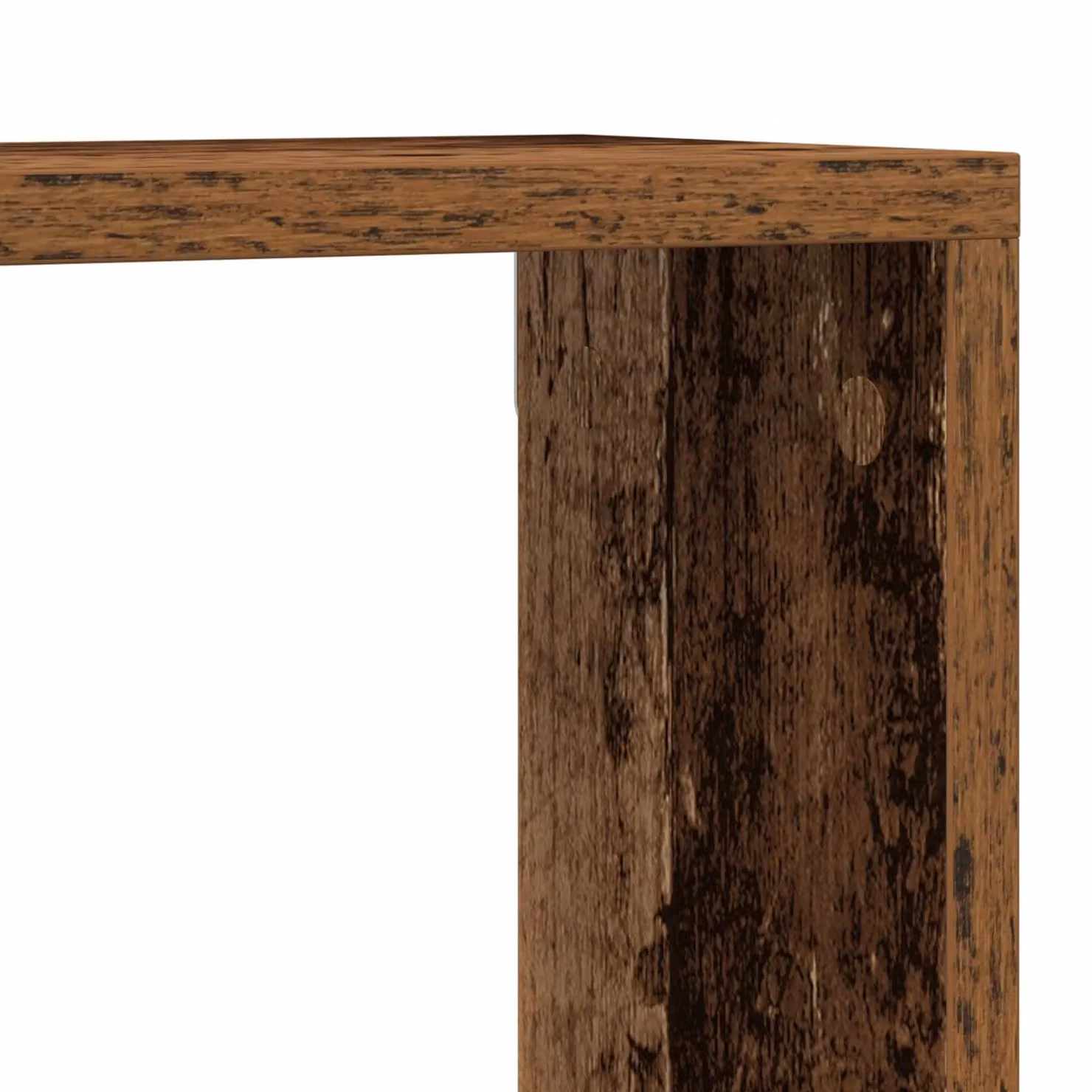 Berkfield Home Wall Mounted Shelves, 2 Piece Set in Brown Old Wood, W/D/H: 80 x 26 x 15 cm – 4