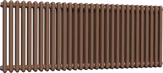 Lux Heat Horizontal 3 Column Radiator in Coffee Bean, W: 60.0 cm, H: 137.0 cm